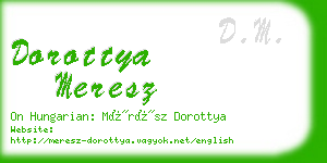 dorottya meresz business card